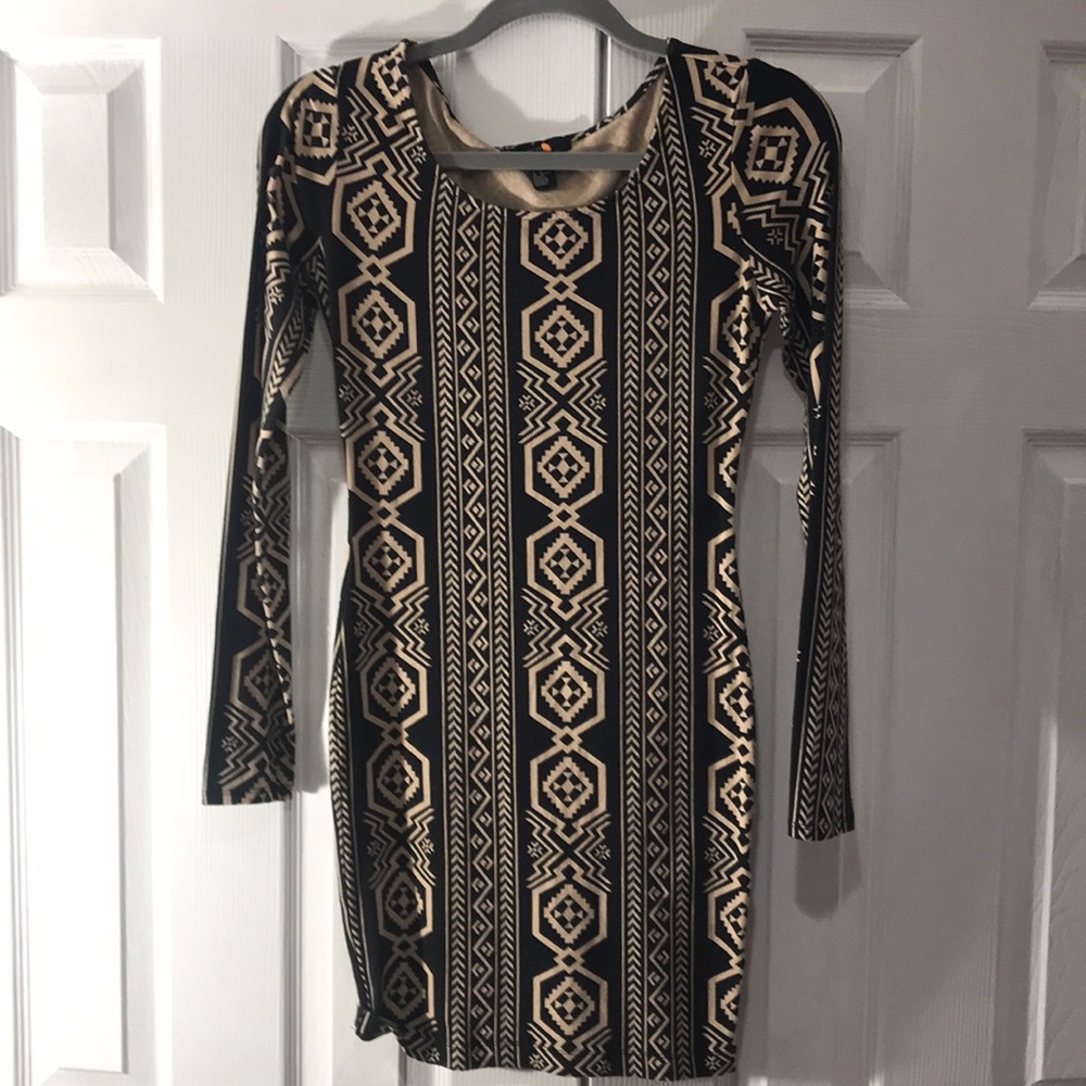 Long-Sleeve Bodycon Dress